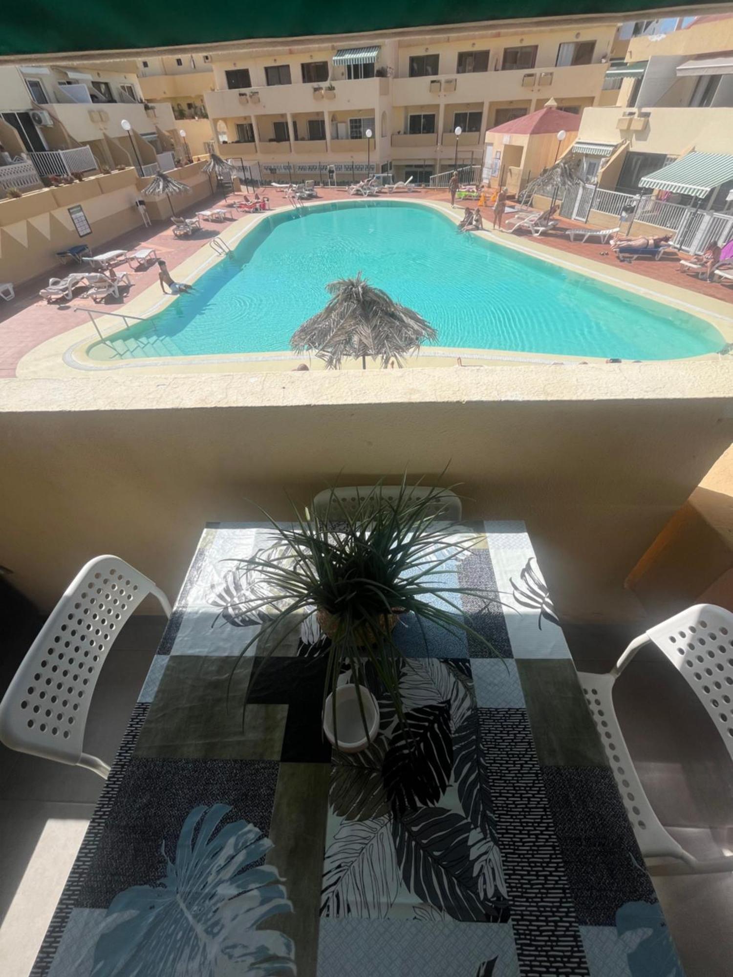 Sunny Pool View & Airco Apartament Symon Mareverde Costa Adeje  Ngoại thất bức ảnh